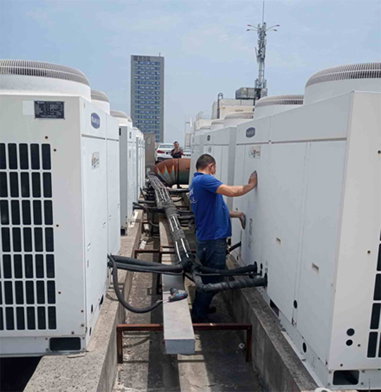 贺兰中央空调制热和不制冷系统维修方法